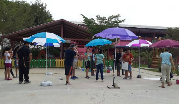 volunteer learning about community development program cambodia