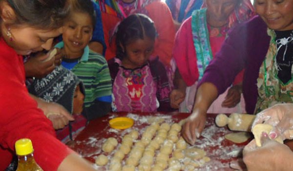 women making bread