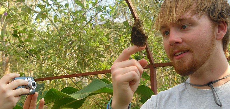 volunteers in a conservation project