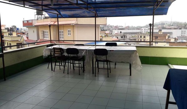 dinning hall for volunteer in nepal host family