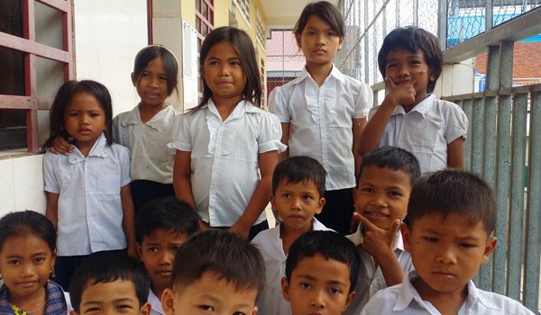 school kid having fun time in thailand
